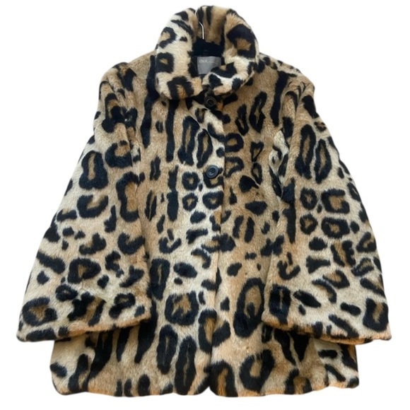 asos brand cheeta fur coat size 10 NNT - Picture 15 of 15